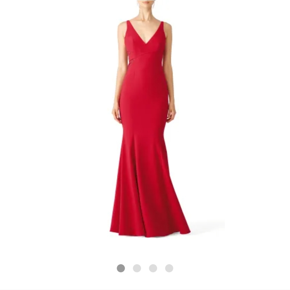 Jay Godfrey Red Rockefeller Gown - Picture 2 of 8